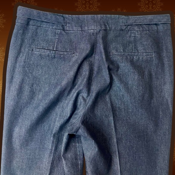 Sandro Sportswear Vintage Gray Wash Side Buckled Jeans with Center Pleats Sz 12 - Picture 10 of 13